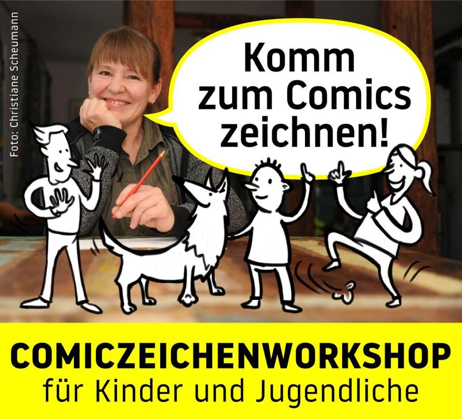 Comiczeichenworkshop für Kinder und Jugendliche