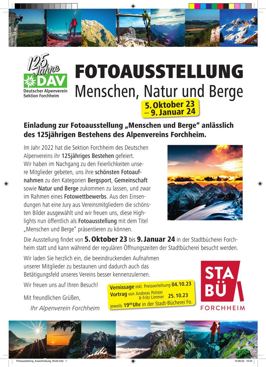 Fotoausstellung: Menschen, Natur und Berge